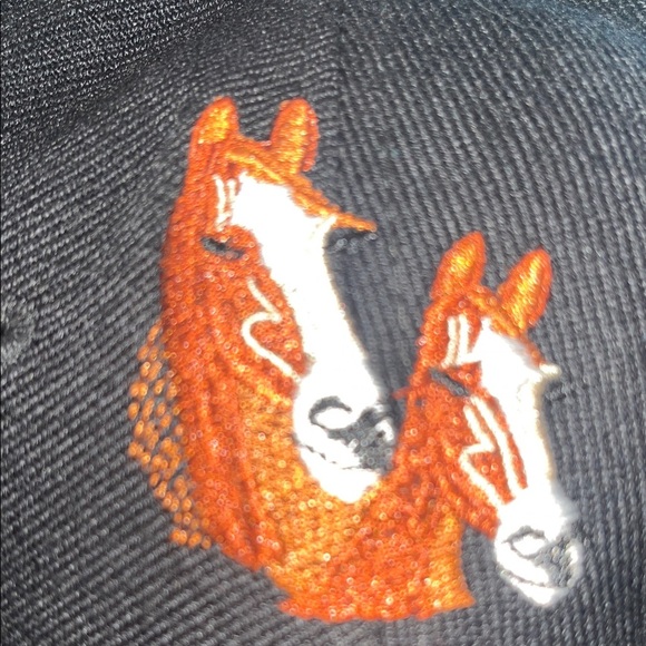 Vintage Horse Embroidered Baseball Cap w/Horse Design. Horse Shadow on right. - Picture 7 of 10
